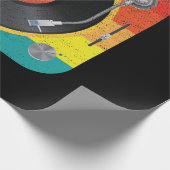 Vinyl Record Player Geschenkpapier (Ecke)