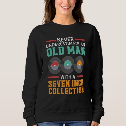 Vinyl Record Player Music Record Collector Sweatshirt (Vorderseite)