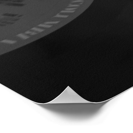 Vinyl Record Player Poster (Ecke)