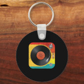 Vinyl Record Player Schlüsselanhänger (Vorderseite)