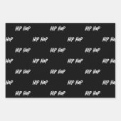 VINYL RECORD PLAYER | TURNTABLE | HIP HOP GESCHENKPAPIER SET (Vorderseite 3)