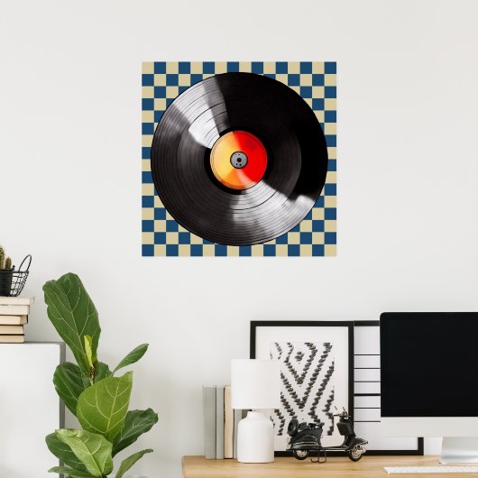 Vinyl Record Poster (Heimbüro)