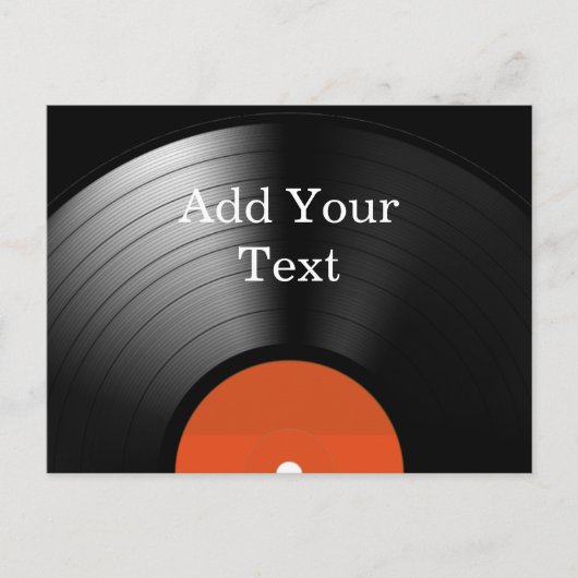 Vinyl Record Postkarte (Vorderseite)