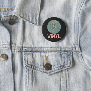 Vinyl Record Retro Disco Vintages Musikdesign Button