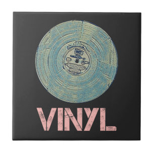 Vinyl Record Retro Disco Vintages Musikdesign Fliese