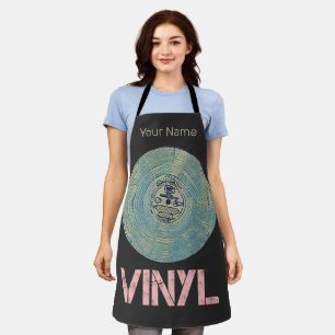Vinyl Record Retro Disco Vintages Musikdesign Schürze