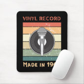 Vinyl Record Retro Stil Mouse Pad Mousepad (Mit Mouse)