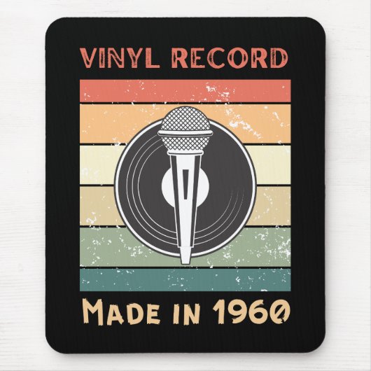 Vinyl Record Retro Stil Mouse Pad Mousepad (Vorne)