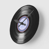 Vinyl Record Retro-Stunde Runde Wanduhr (Winkel)