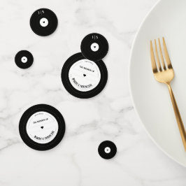 Vinyl Record Retro Vintage Dekoration Hochzeit Konfetti