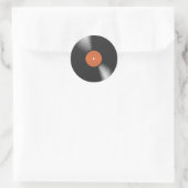 Vinyl Record Runder Aufkleber (Tasche)