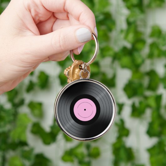 Vinyl Record Schlüsselanhänger (Hand)