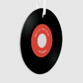 Vinyl Record Single "45" Design Acrylschmuck Ornament (Vorderseite)