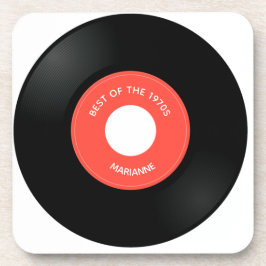 Vinyl Record Single "45" Design Beverage Coaster Getränkeuntersetzer