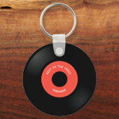 Vinyl Record Single "45" Design Schlüsselanhänger (Vorderseite)