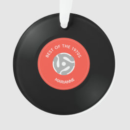 Vinyl Record Single 45pm Design Akrylverzierung Ornament
