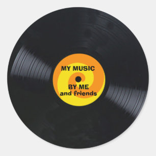 Vinyl Record Sticker zum Anpassen