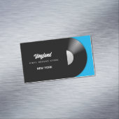 Vinyl Record Store Magnetische Visitenkarte (Beispiel)