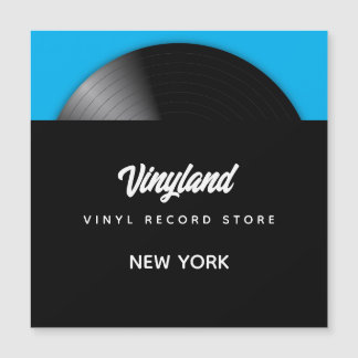 Vinyl Record Store Magnetkarte