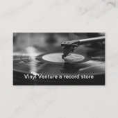 Vinyl Record Store Retro Theme Business Cards Visitenkarte (Vorderseite)