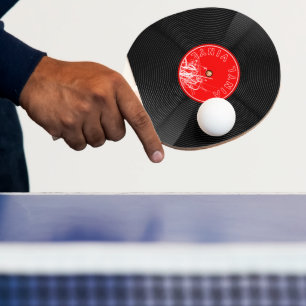 Vinyl Record Tischtennis Schläger