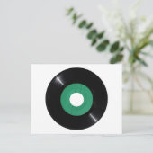 Vinyl Record transparent PNG Postkarte (Stehend Vorderseite)