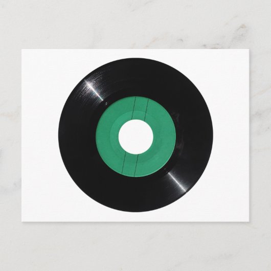 Vinyl Record transparent PNG Postkarte (Vorderseite)