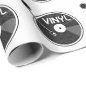 Vinyl Record Turntable Keramik Geschenkpapier (Rolleneckpunkt)