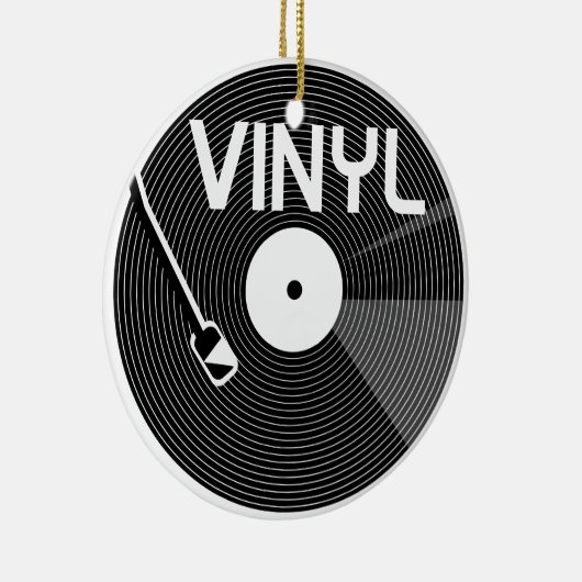 Vinyl Record-Turntable Keramikornament (Rechts)