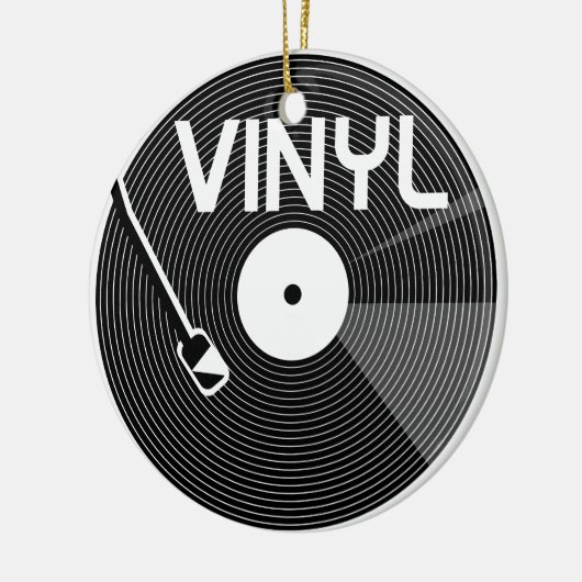 Vinyl Record-Turntable Keramikornament (Links)