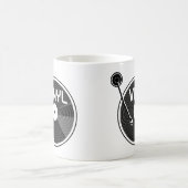 Vinyl Record Turntable Schwarz und Weiß Kaffeetasse (Mittel)