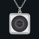 Vinyl Record Versilberte Kette<br><div class="desc">Ideal für alle, die Musik, Tanz, Radio, Musik, Djing oder alles andere Lieben haben.</div>