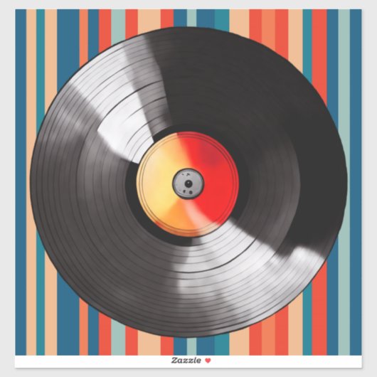 Vinyl Record Vinyl Sticker (Blatt)