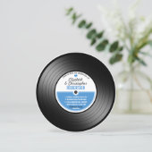 Vinyl Record Wedding Celebration Einladung (Stehend Vorderseite)