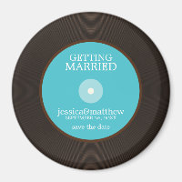 Vinyl Record Wedding Save the Date