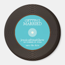 Vinyl Record Wedding Save the Date