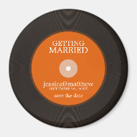Vinyl Record Wedding Save the Date