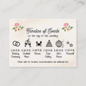 Vinyl Record Wedding Timeline Enclosure Card Begleitkarte (Vorderseite)