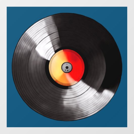 Vinyl Record Window Cloning Fensteraufkleber (Blatt)