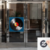 Vinyl Record Window Cloning Fensteraufkleber (Büro Tür)
