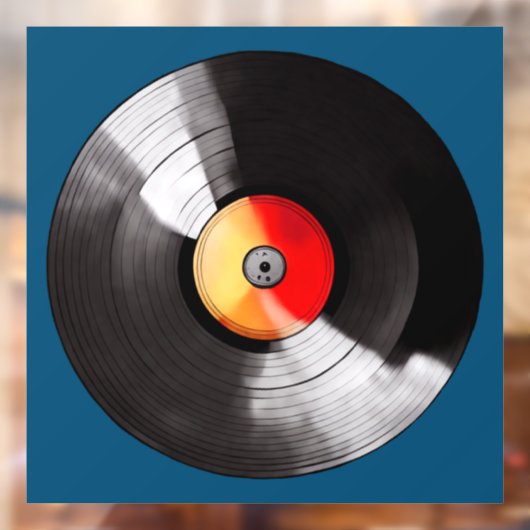 Vinyl Record Window Cloning Fensteraufkleber (Blatt 2)