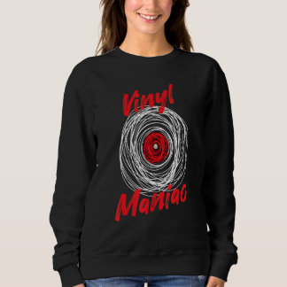 Vinyl Records Audiophile Retro Music Collector Cra Sweatshirt