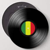 Vinyl-Reggae Button (Vorne & Hinten)