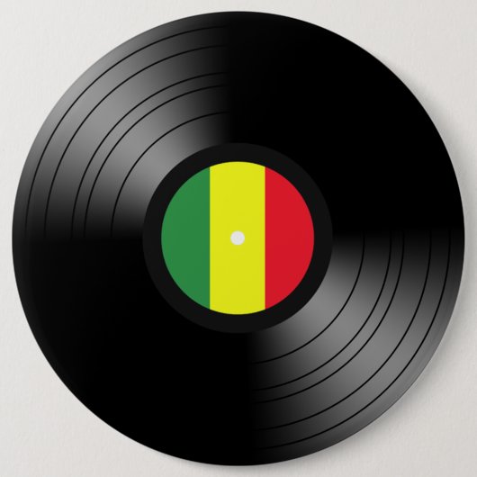 Vinyl-Reggae Button (Vorderseite)