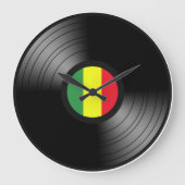 Vinyl reggae große wanduhr (Vorderseite)