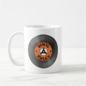Vinyl regiert kaffeetasse (Links)