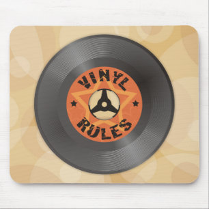 Vinyl regiert mousepad