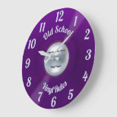 Vinyl reguliert große Uhr (Winkel)