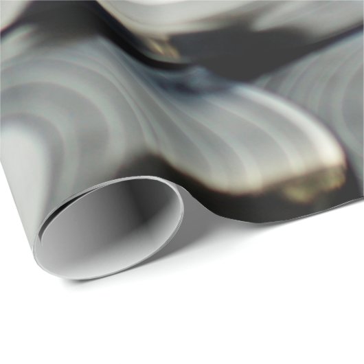 Vinyl Retro Kunststoff alt schwarz Geschenkpapier (Rolleneckpunkt)