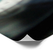 Vinyl Retro Kunststoff alt schwarz Poster (Ecke)